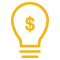 lightbulb with a dollar sign